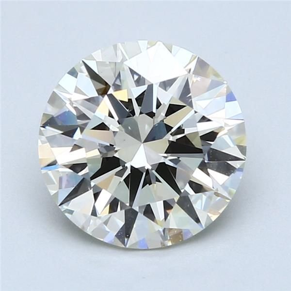 3.22ct K VS1 Rare Carat Ideal Cut Round Diamond