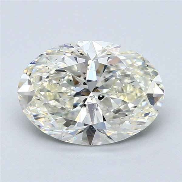 3.01ct J SI2 Rare Carat Ideal Cut Oval Diamond