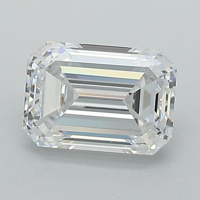 1.09ct D VVS2 Rare Carat Ideal Cut Emerald Lab Grown Diamond