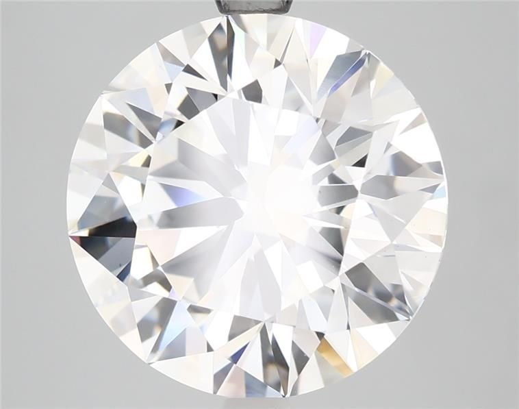 6.14ct F VS1 Rare Carat Ideal Cut Round Lab Grown Diamond