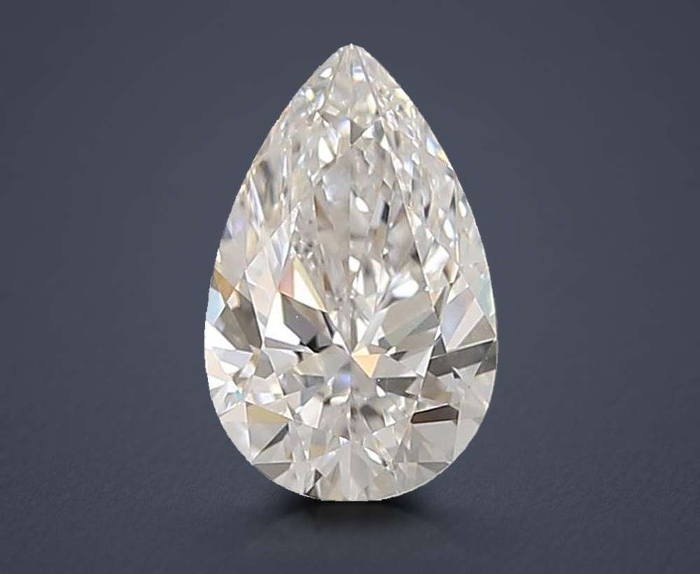1.37 Carat Pear Lab Diamond