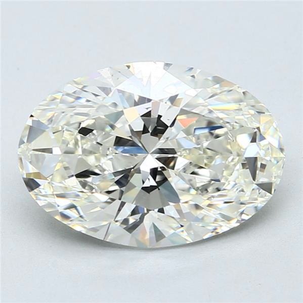 5.07ct J SI1 Rare Carat Ideal Cut Oval Diamond