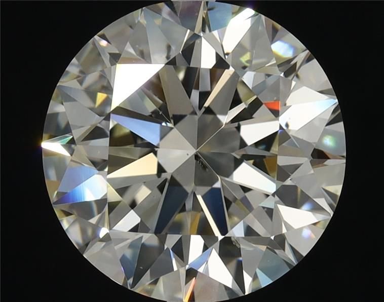3.01ct K SI1 Rare Carat Ideal Cut Round Diamond