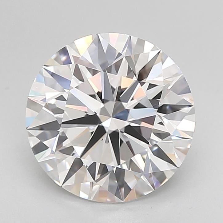 3.08ct D IF Rare Carat Ideal Cut Round Lab Grown Diamond