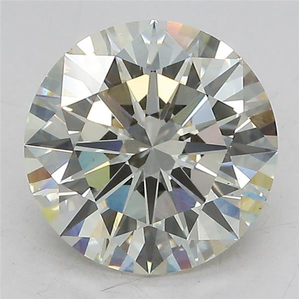 3.19ct J VS2 Excellent Cut Round Lab Grown Diamond