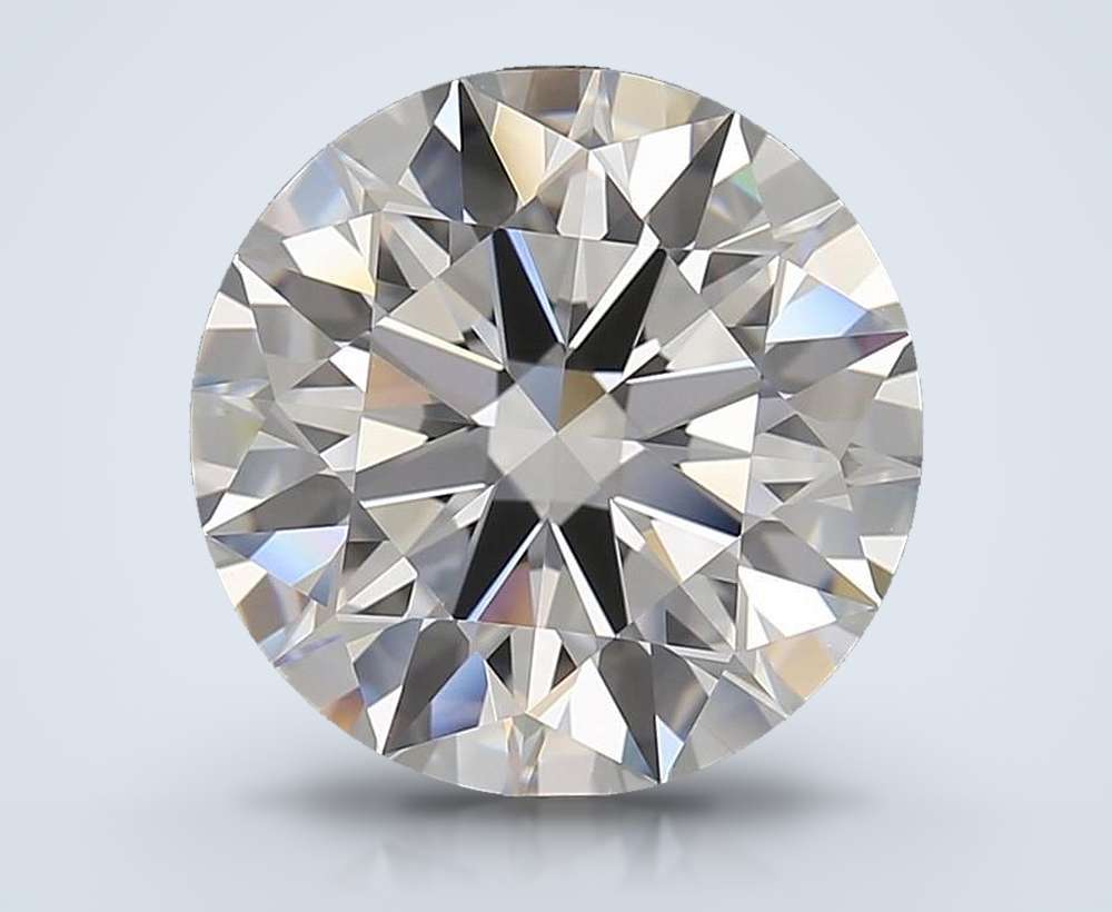 5.74 Carat Round Lab Diamond