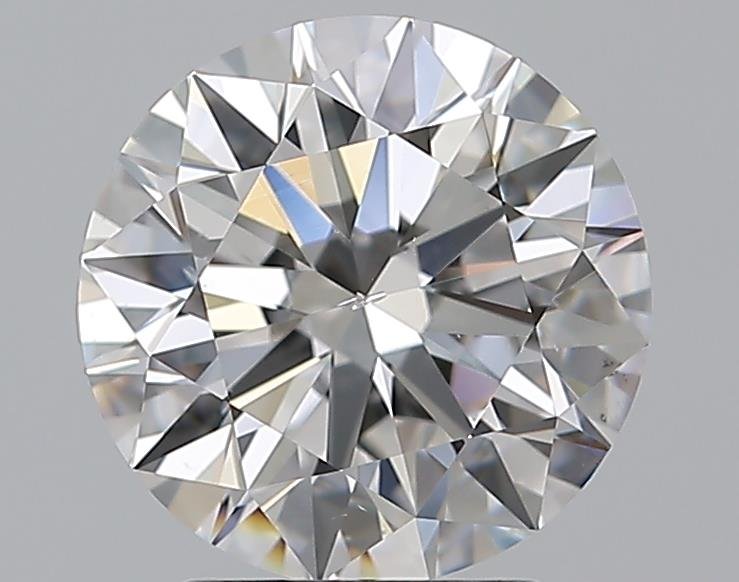 2.52ct E SI1 Rare Carat Ideal Cut Round Diamond