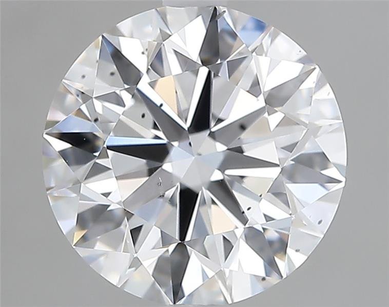 2.10ct D SI2 Rare Carat Ideal Cut Round Diamond