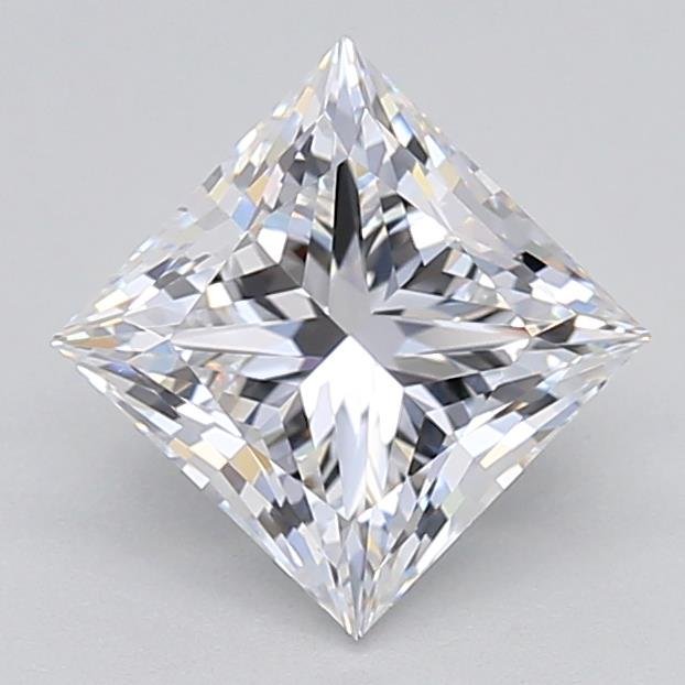 1.24ct D VVS2 Very Good Cut Princess Lab Grown Diamond