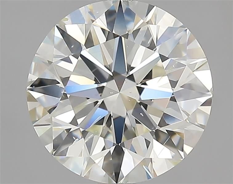3.01ct I SI1 Rare Carat Ideal Cut Round Diamond