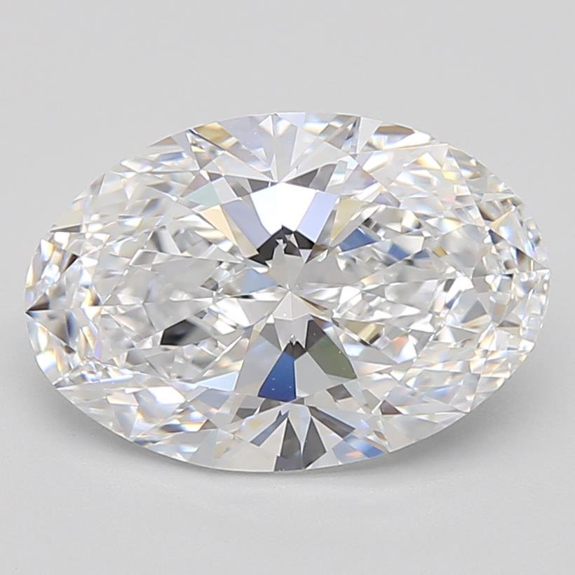 2.64ct D VVS1 Rare Carat Ideal Cut Oval Lab Grown Diamond