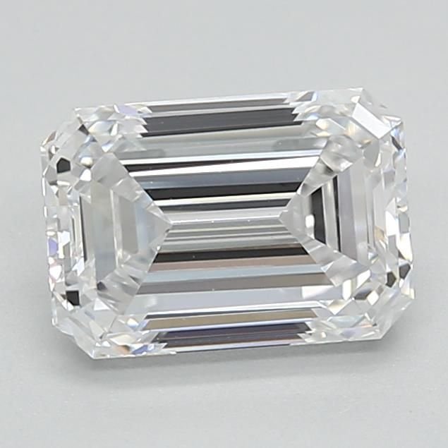 1.53ct D VVS2 Rare Carat Ideal Cut Emerald Lab Grown Diamond
