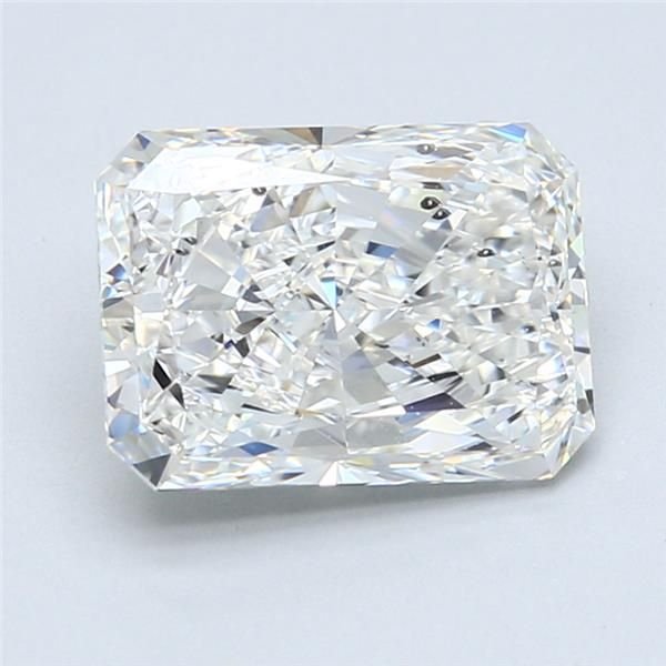 3.01ct G SI2 Rare Carat Ideal Cut Radiant Diamond