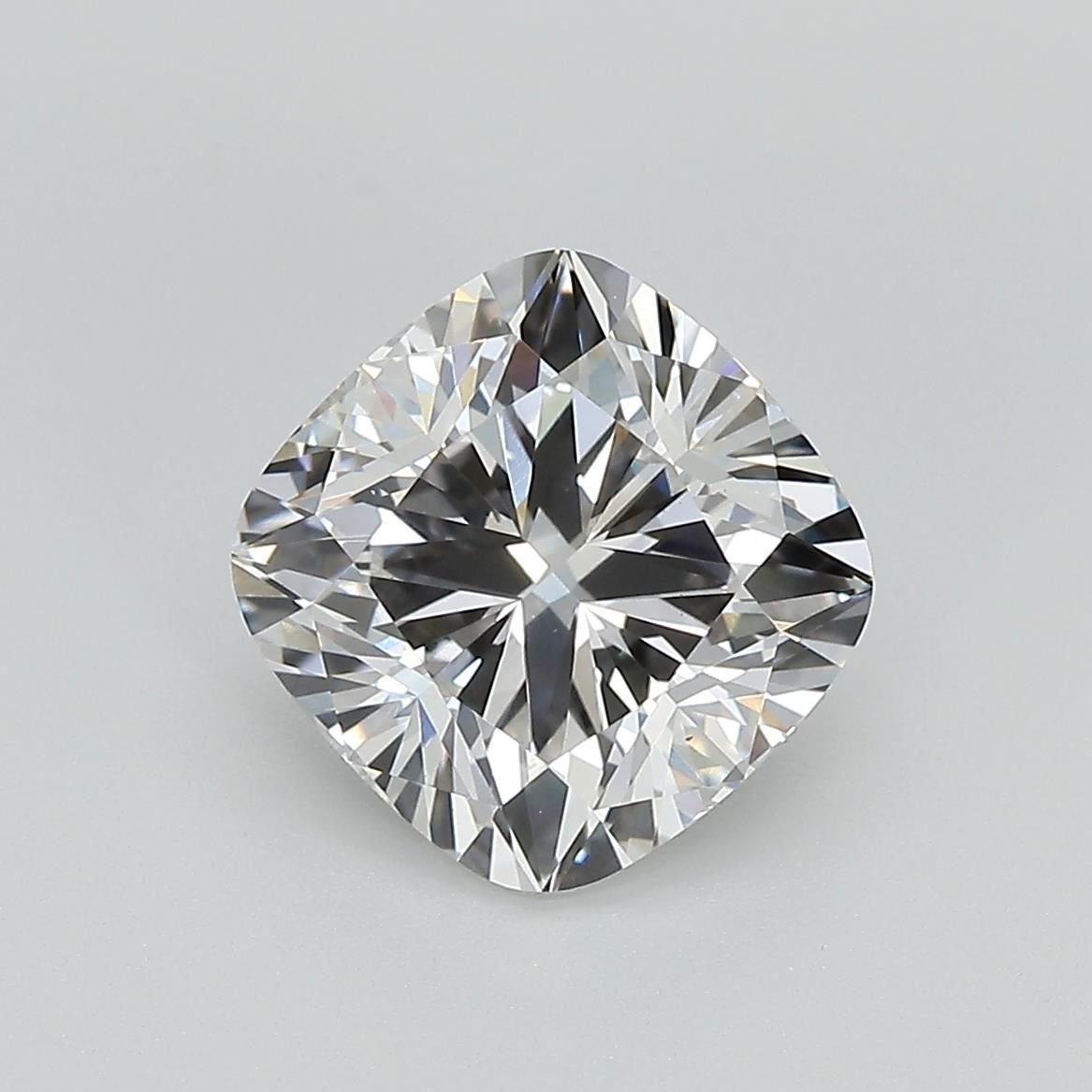 3.01ct F VS1 Rare Carat Ideal Cut Cushion Lab Grown Diamond