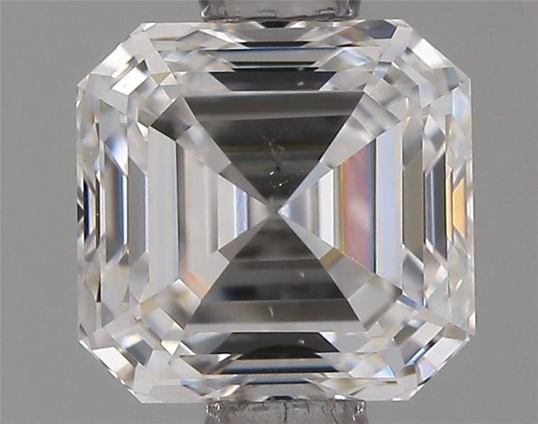 0.82ct F SI1 Rare Carat Ideal Cut Asscher Diamond