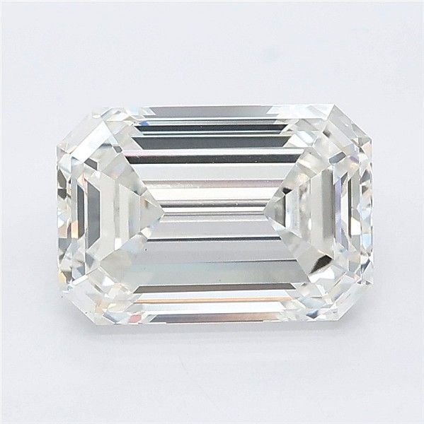 2.55ct F VS1 Rare Carat Ideal Cut Emerald Lab Grown Diamond