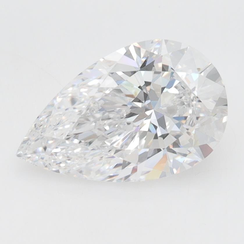 1.58ct D VVS2 Rare Carat Ideal Cut Pear Lab Grown Diamond