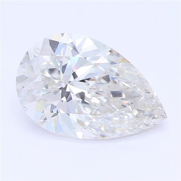 0.91ct F SI1 Rare Carat Ideal Cut Pear Lab Grown Diamond