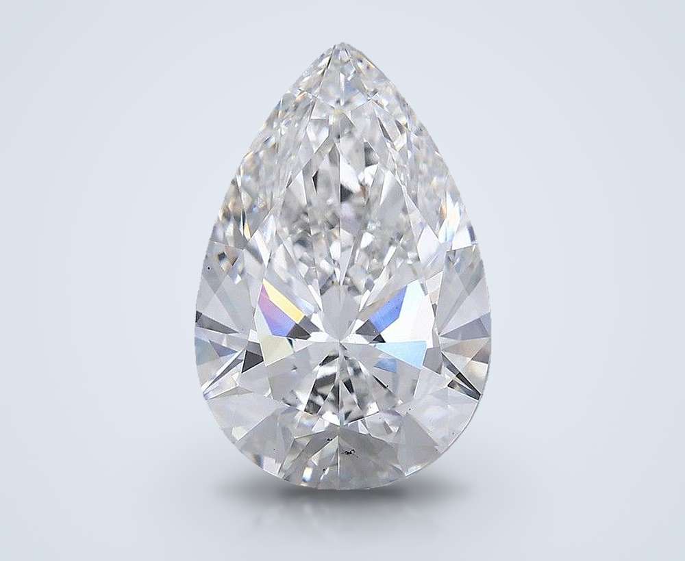 5.00 Carat Pear Lab Diamond