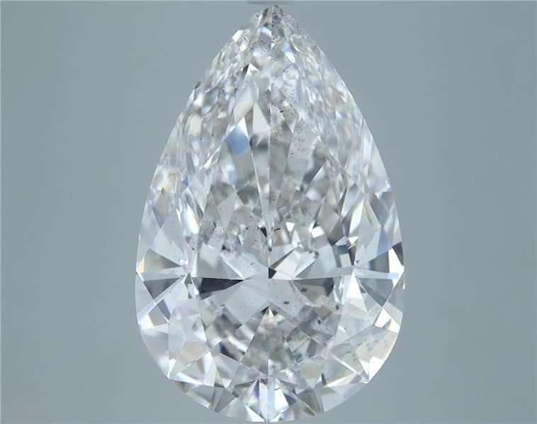 7.07ct E SI2 Rare Carat Ideal Cut Pear Diamond