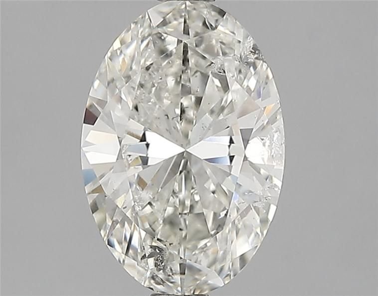 2.00ct I SI2 Rare Carat Ideal Cut Oval Diamond