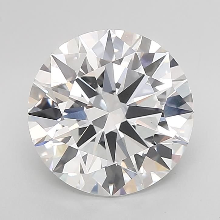 5.01ct F VVS2 Rare Carat Ideal Cut Round Lab Grown Diamond
