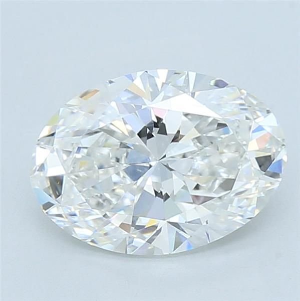 3.01ct F VVS2 Rare Carat Ideal Cut Oval Lab Grown Diamond