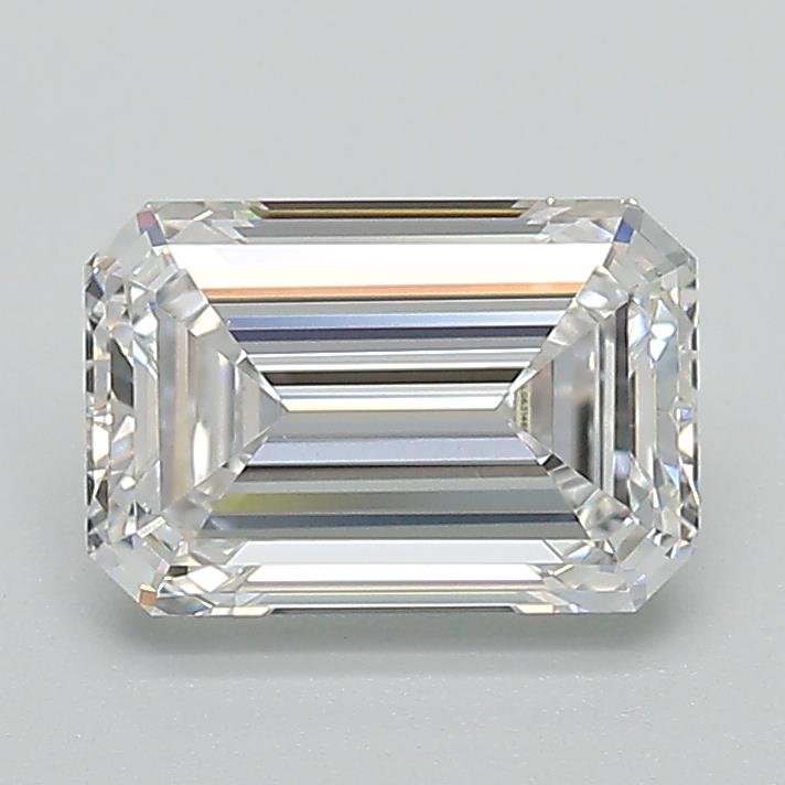 1.50ct D VVS2 Rare Carat Ideal Cut Emerald Lab Grown Diamond