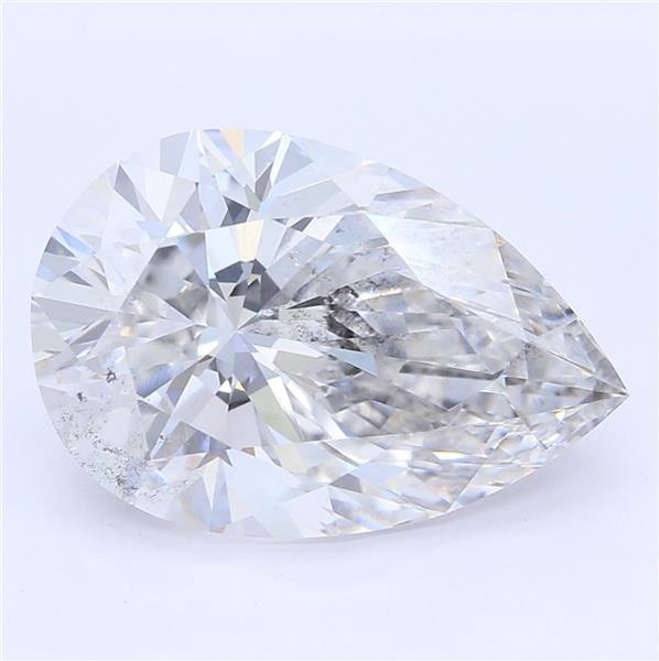 3.01ct F SI2 Rare Carat Ideal Cut Pear Lab Grown Diamond