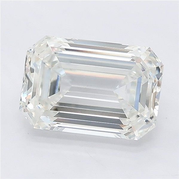 2.59ct F VVS2 Rare Carat Ideal Cut Emerald Lab Grown Diamond