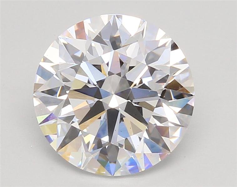 3.06ct D VS2 Rare Carat Ideal Cut Round Lab Grown Diamond