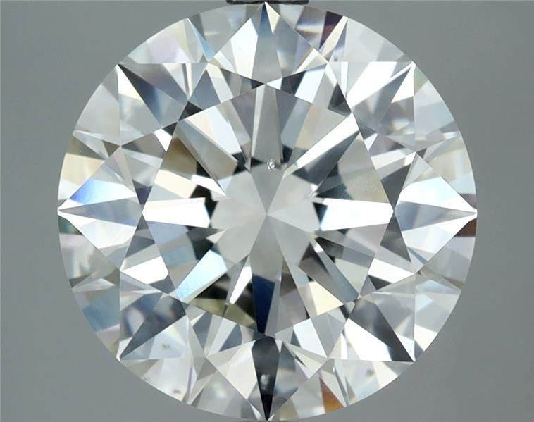 5.09ct J SI1 Rare Carat Ideal Cut Round Diamond