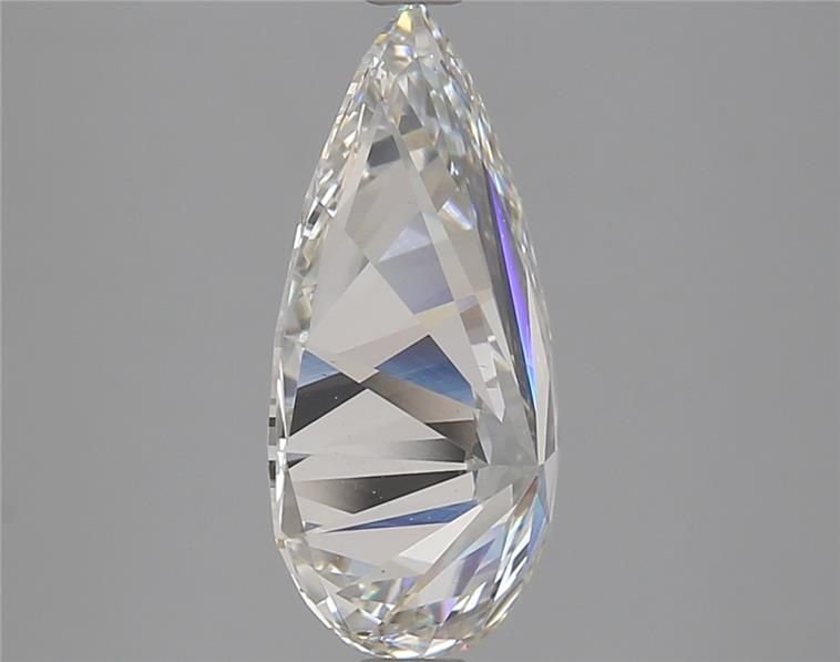 3.72ct H VS2 Rare Carat Ideal Cut Pear Lab Grown Diamond