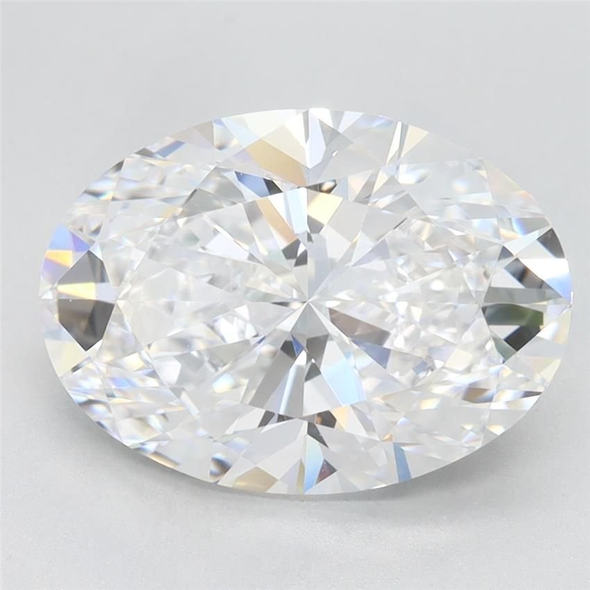 3.76ct D VVS2 Very Good Cut Oval Lab Grown Diamond