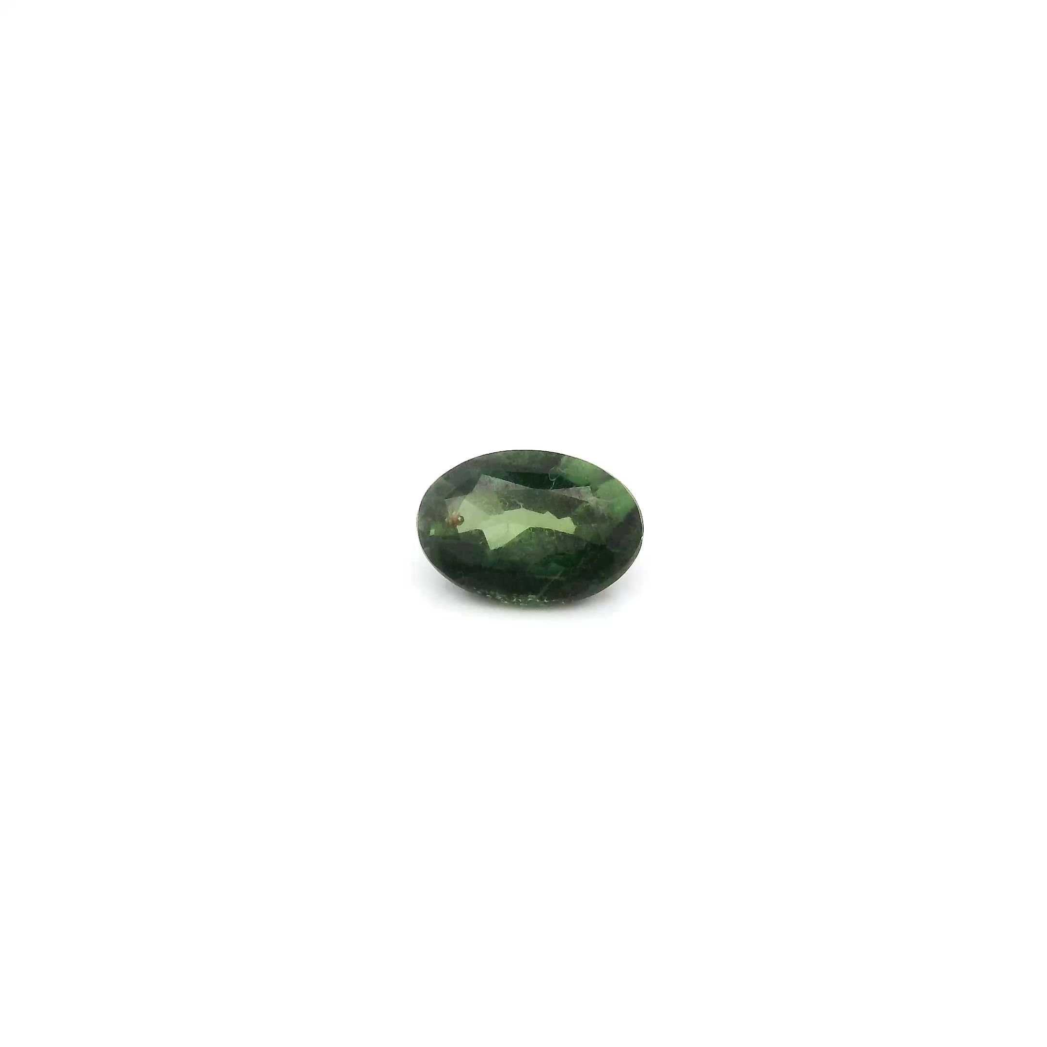 0.48 Carat Deep Green Oval Sapphire