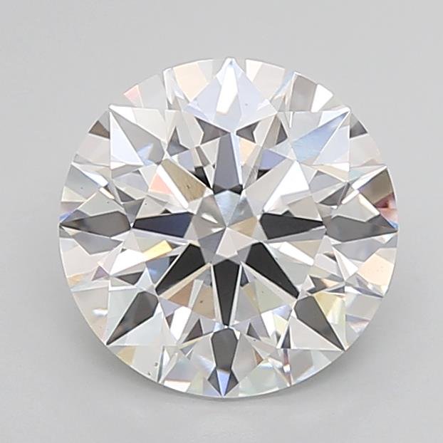 3.08ct D VS1 Rare Carat Ideal Cut Round Lab Grown Diamond