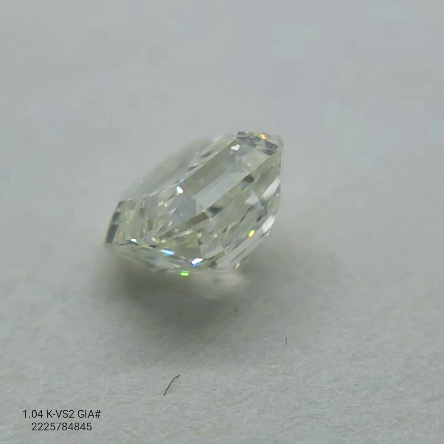 1.04ct K VS2 Very Good Cut Asscher Diamond