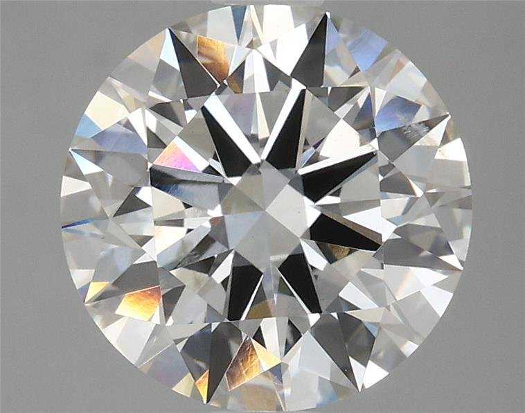 4.03ct F SI1 Rare Carat Ideal Cut Round Lab Grown Diamond