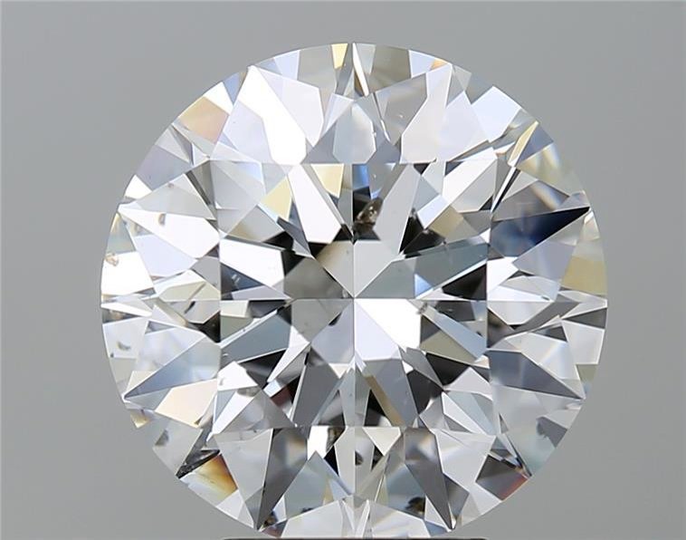 5.01ct E SI2 Rare Carat Ideal Cut Round Diamond