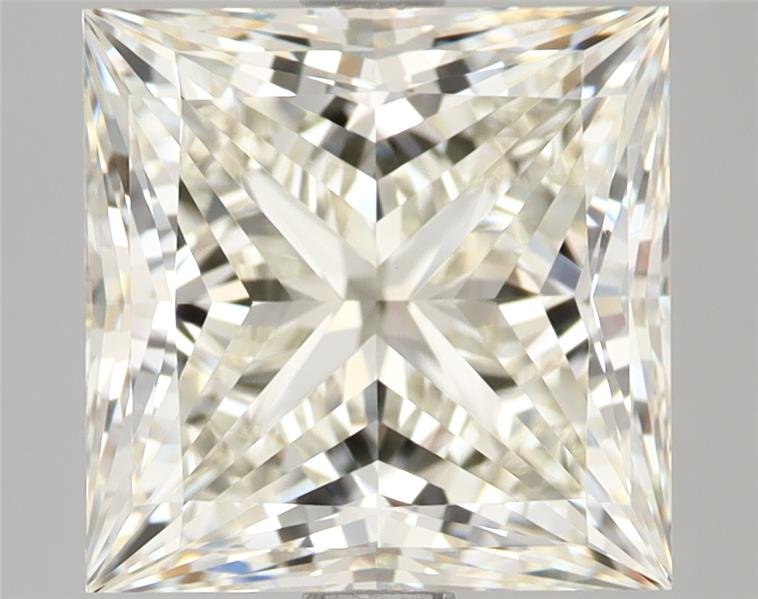 4.06ct K VVS2 Rare Carat Ideal Cut Princess Diamond