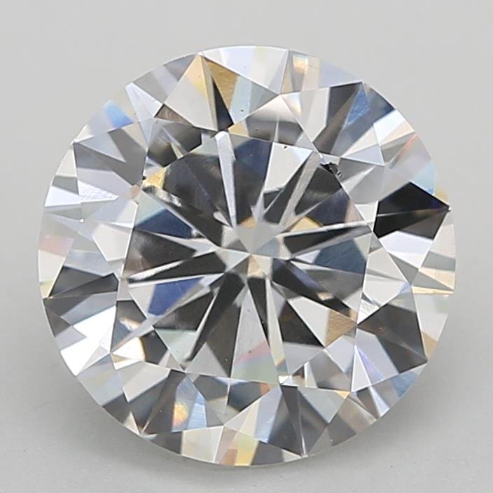 5.02ct F VS2 Very Good Cut Round Lab Grown Diamond