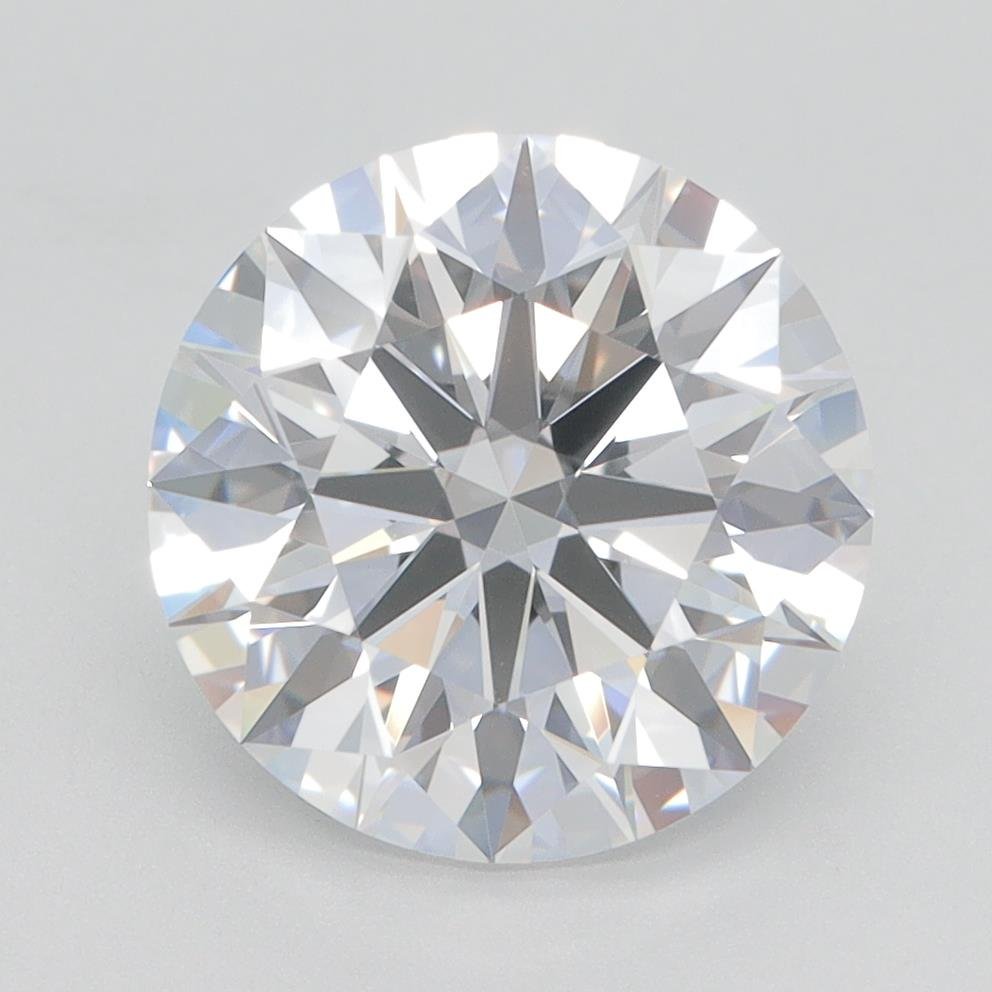 3.34ct D VVS1 Rare Carat Ideal Cut Round Lab Grown Diamond