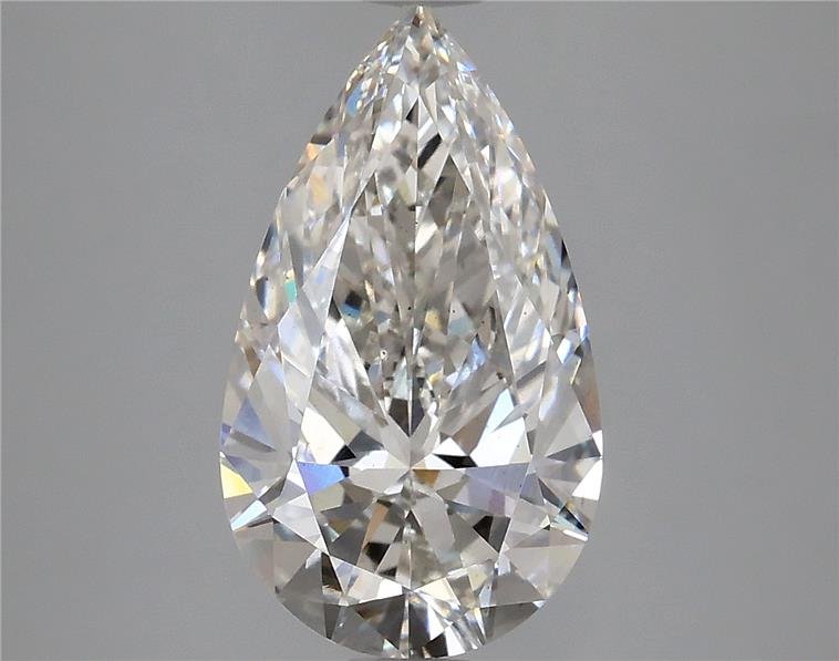 3.51ct H VS2 Rare Carat Ideal Cut Pear Lab Grown Diamond