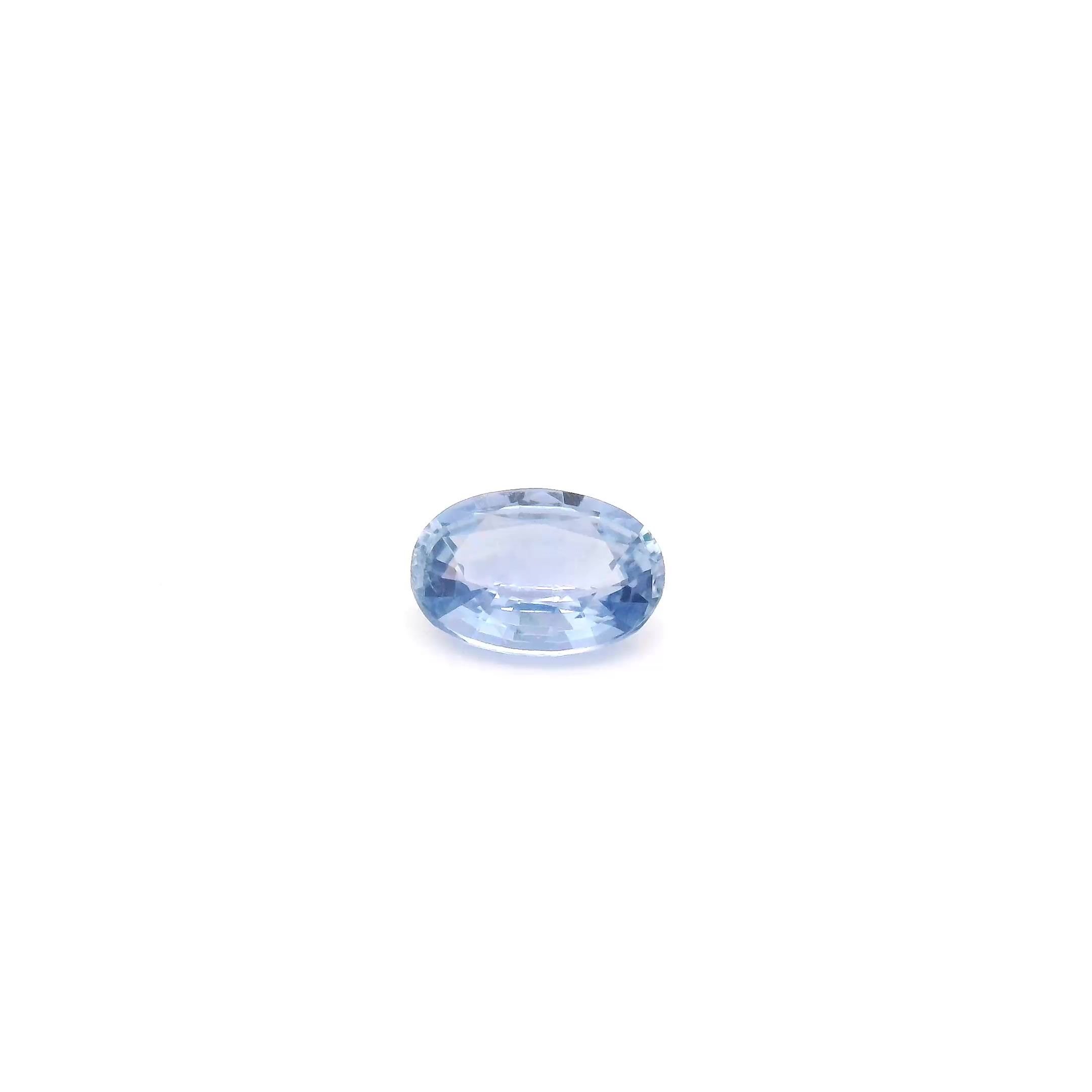 0.55 Carat Blue Oval Sapphire