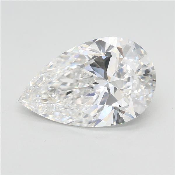 2.59ct E VVS2 Rare Carat Ideal Cut Pear Lab Grown Diamond