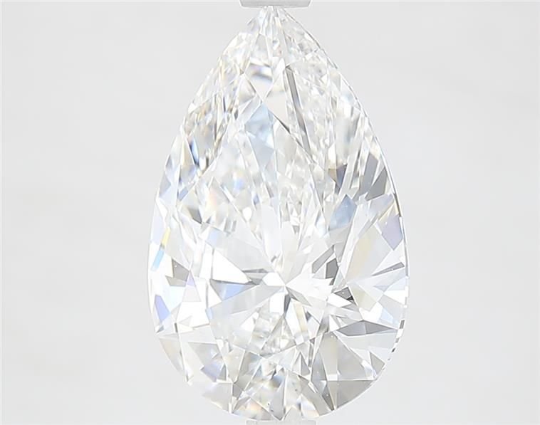 3.09ct F VS1 Rare Carat Ideal Cut Pear Lab Grown Diamond