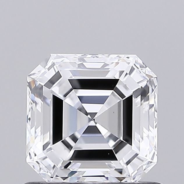 0.86ct D VVS2 Rare Carat Ideal Cut Asscher Lab Grown Diamond