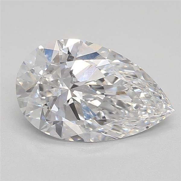 1.31ct D VVS2 Rare Carat Ideal Cut Pear Lab Grown Diamond