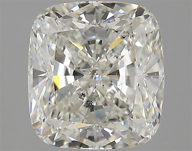 3.21ct I SI2 Rare Carat Ideal Cut Cushion Diamond