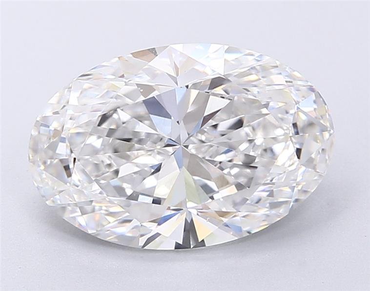 3.09ct D VS2 Rare Carat Ideal Cut Round Lab Grown Diamond